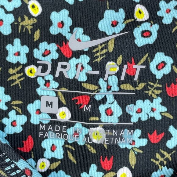 Nike Dri-Fit Womens Medium Floral Mix Print Leggings 7/8 Length Tights - Picture 5 of 9